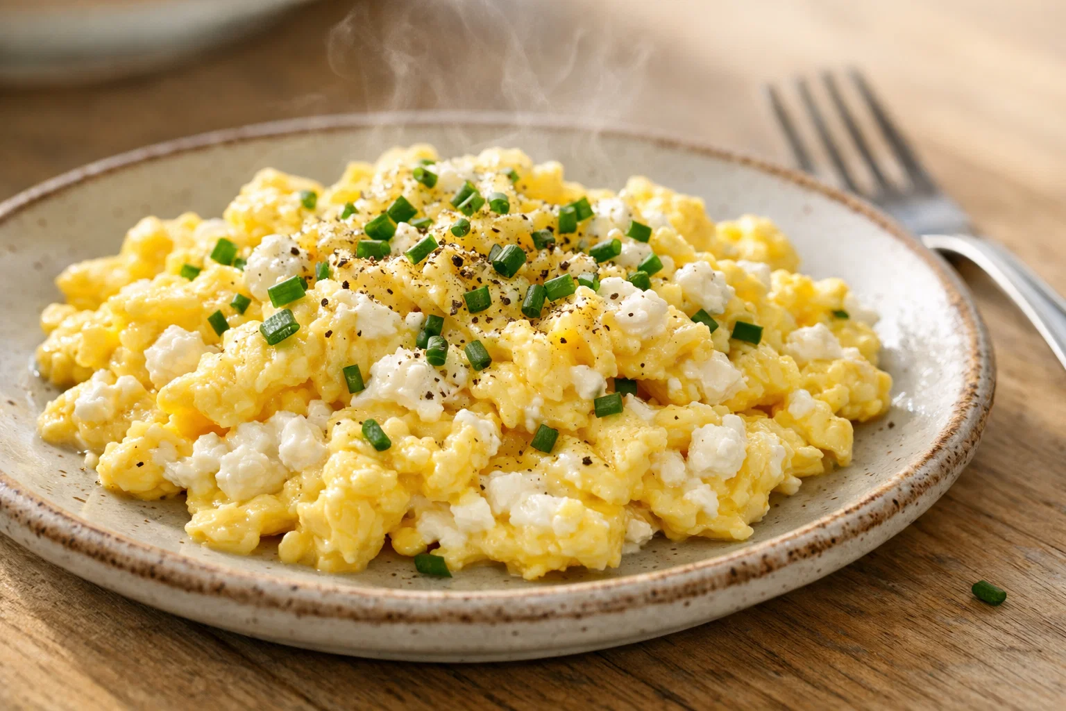Scrambled Eggs with Cottage Cheese